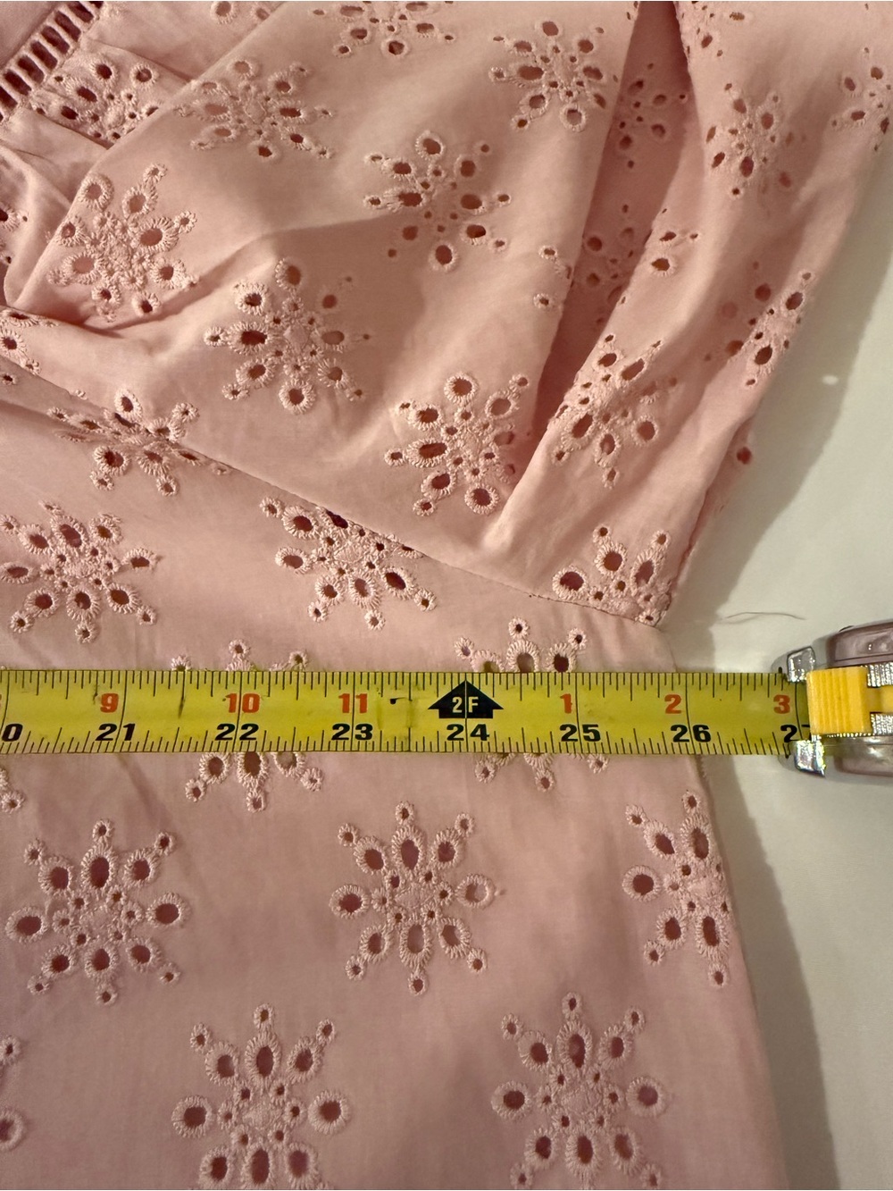Zara, NWT Soft Pink Eyelet Embroidered Blouse Romantic Cottagecore, Size Large - Picture 10 of 13